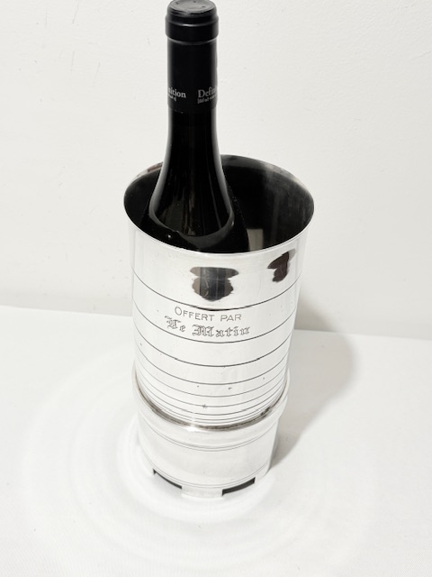 Antique Silver Plated Wine or Champagne Holder by Christofle