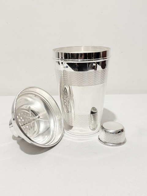 James Dixon & Sons Antique Silver Plated Cocktail Shaker