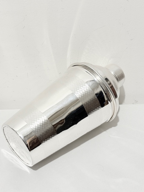 James Dixon & Sons Antique Silver Plated Cocktail Shaker
