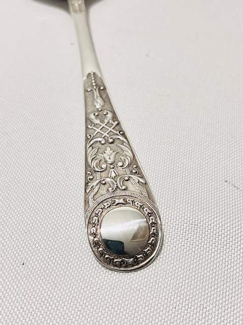 Antique Silver Plated Berry, Fruit or Dessert Serving Spoon