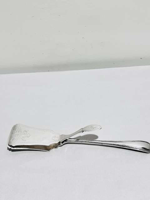 Antique Silver Plated Asparagus Tongs
