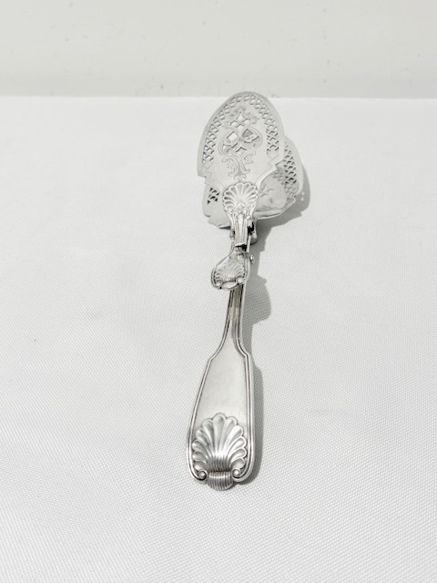 Antique Pair of Kings Pattern Asparagus Tongs