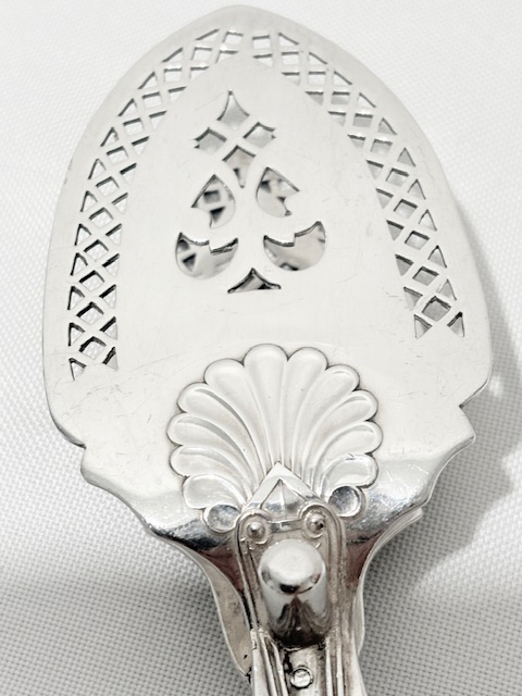 Antique Pair of Kings Pattern Asparagus Tongs