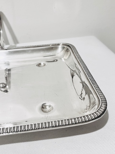Antique Mappin & Webb Silver Plated Asparagus Serving Tray