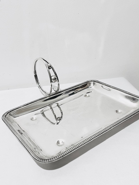 Antique Mappin & Webb Silver Plated Asparagus Serving Tray