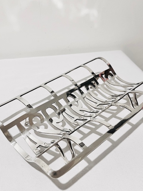 Antique Mappin & Webb Silver Plated Asparagus Serving Tray