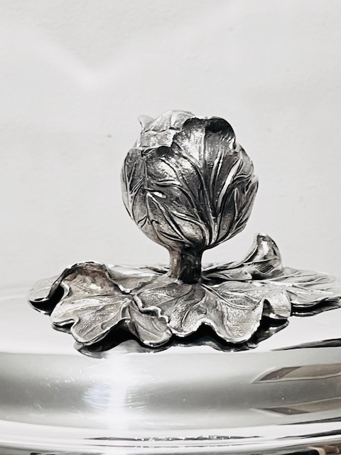 Handsome Antique Silver Plated Soup Tureen with Original Liner