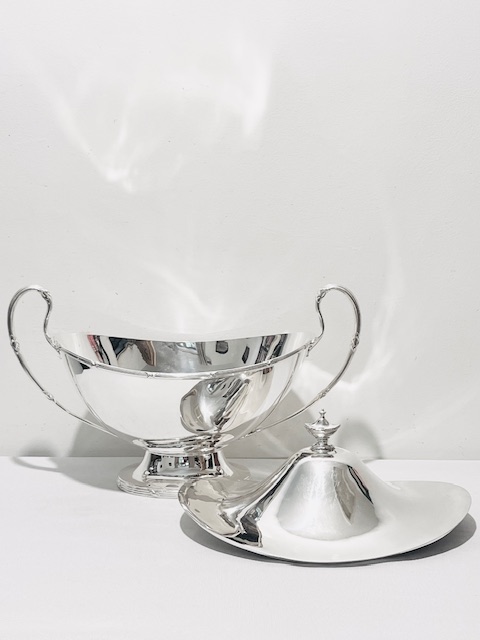 Antique Silver Plated Adams Style Soup Tureen by Mappin & Webb