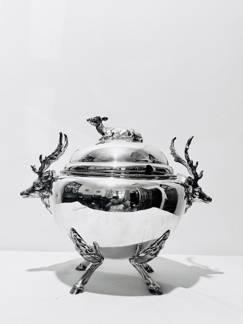 Extraordinary Antique Silver Plated Soup Tureen (c.1880)