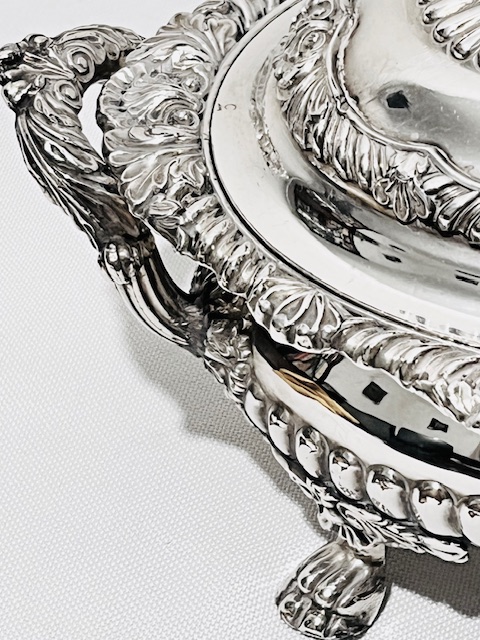 Antique Oval Old Sheffield Plate Sauce Tureen