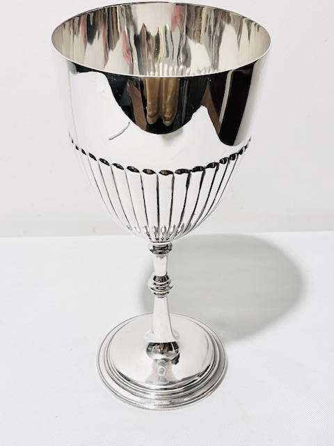 Large Antique Silver Plated Goblet (c.1920)