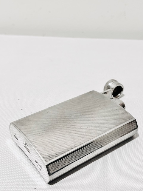 Vintage Silver Plated Art Deco Hip Flask
