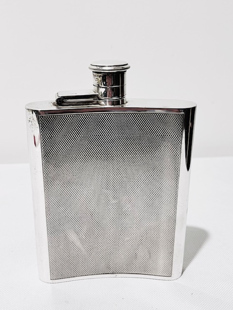 Smart Rectangular Vintage Silver Plated Hip Flask