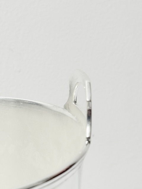 Vintage Silver Placed Straight Sided Ice Pail or Bucket