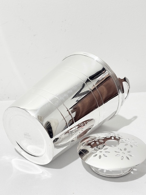 Vintage Silver Placed Straight Sided Ice Pail or Bucket