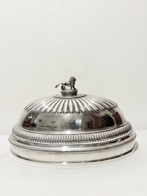 Antique Old Sheffield Plate Meat Dome Cover
