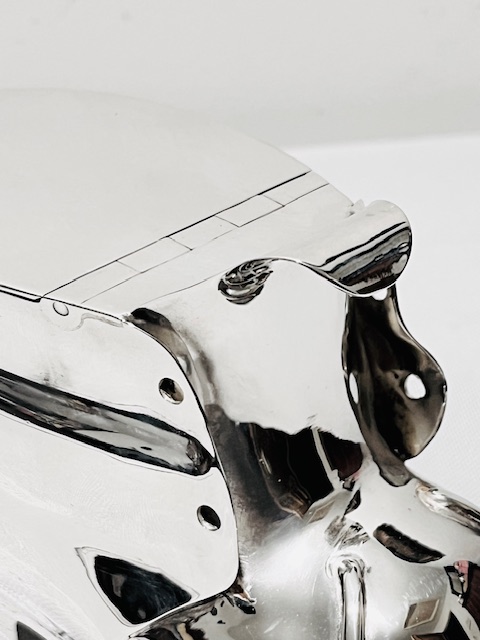Novelty Antique Silver Plated Spoon Warmer Modelled as a Shoe