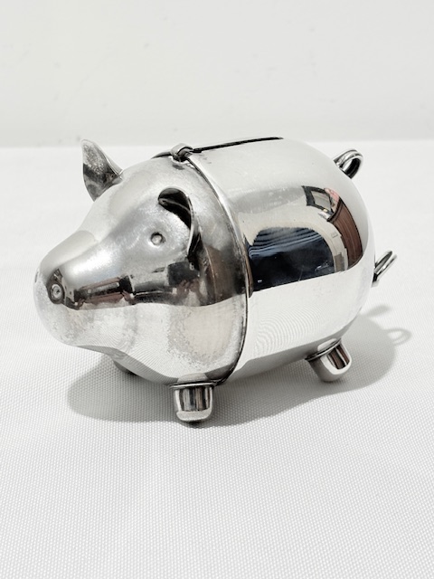 Vintage Silver Plated Novelty Musical Money Box
