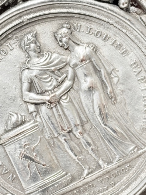Antique Electrotype Plaque with Various Roman Scenes