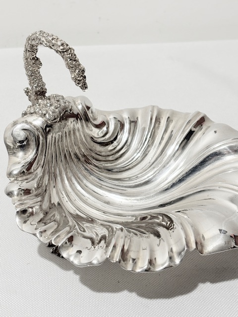 Pair of Antique Silver Plated Shells by Liberty & Co