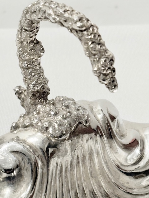 Pair of Antique Silver Plated Shells by Liberty & Co