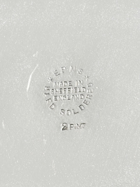 Antique Silver Plated Hotel Teapot with Flat Flush Hinge