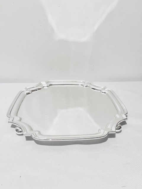 Smart Walker & Hall Antique Silver Plated Salver (c.1900)