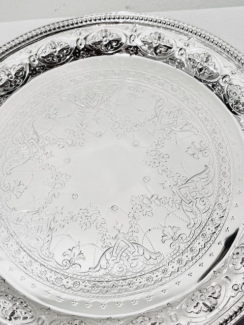 Antique Silver Plated Salver by Edward & Sons of Glasgow & London