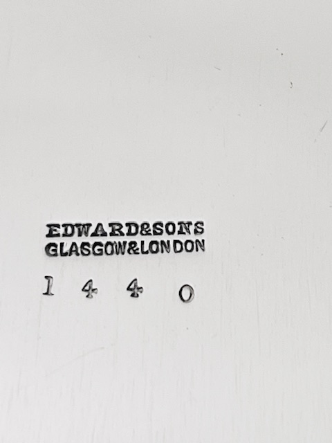 Antique Silver Plated Salver by Edward & Sons of Glasgow & London