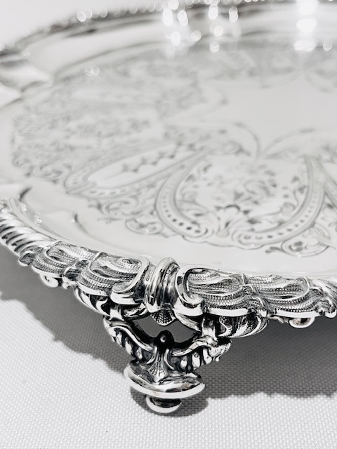 Antique Silver Plated Salver by Fenton Brothers of London