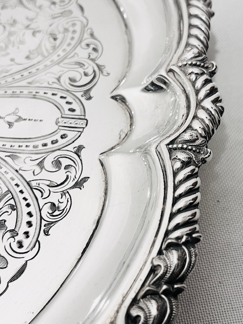 Antique Silver Plated Salver by Fenton Brothers of London