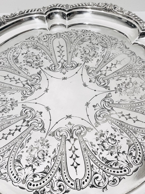 Antique Silver Plated Salver by Fenton Brothers of London
