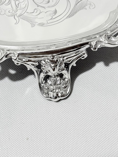 Antique Silver Plated Salver with British Makers Mark