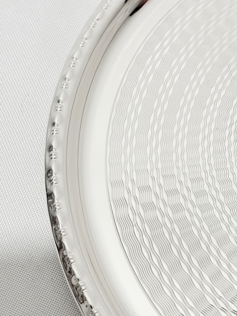 Vintage Round Silver Plated Salver c.1930