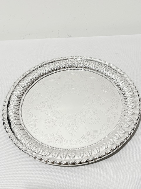 Victorian Silver Plated Salver by Atkin Brothers