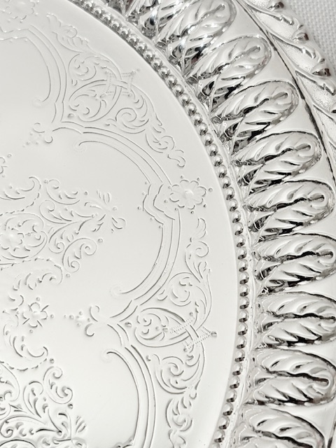 Victorian Silver Plated Salver by Atkin Brothers Victorian Silver Plated Salver by Atkin Brothers