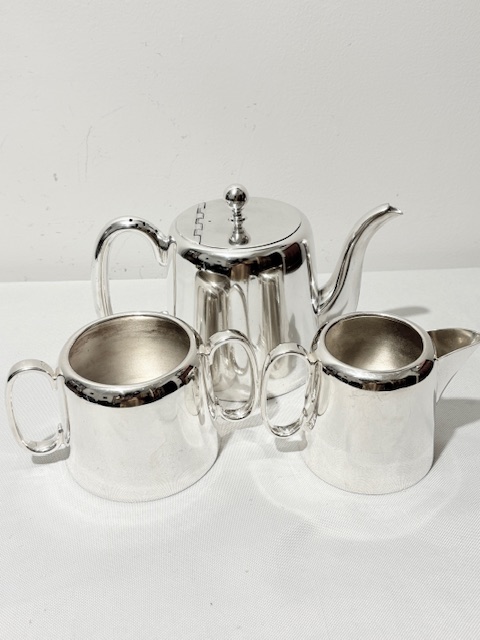 Vintage Silver Plated Hotel Ware 3 Piece Tea Set