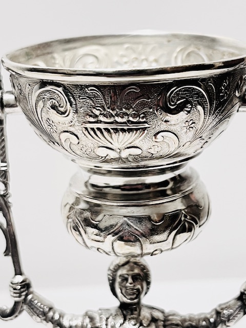 Antique Silver Plated Marriage Wager Cup