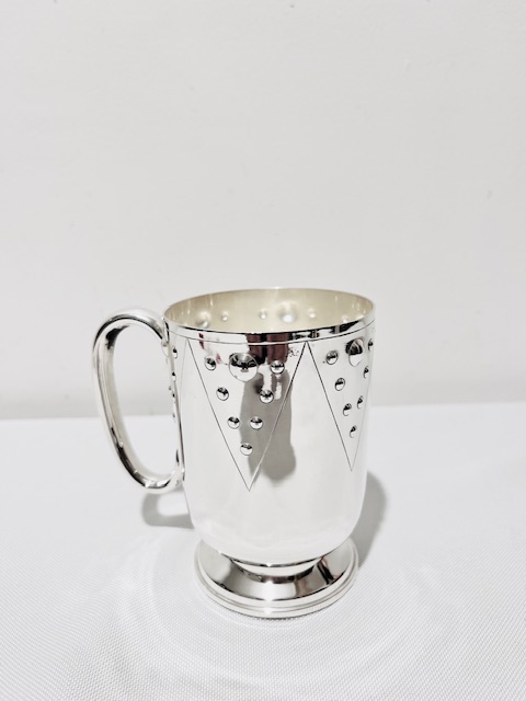Antique Silver Plated Christening Cup by Elkington & Company