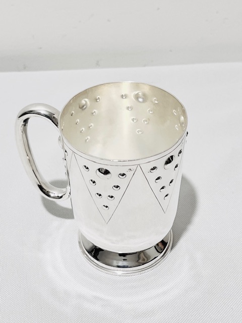 Antique Silver Plated Christening Cup by Elkington & Company