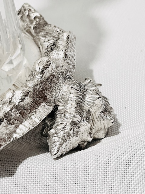 Antique Mappin Brothers Silver Plated and Glass Decanter Stand or Tantalus