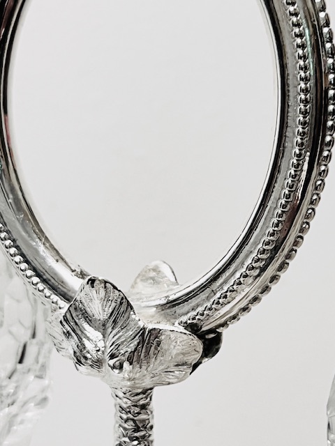 Antique Mappin Brothers Silver Plated and Glass Decanter Stand or Tantalus