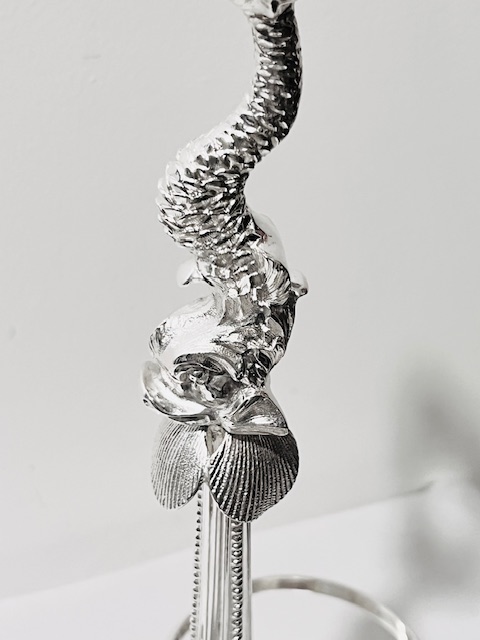 Antique Mappin Brothers Silver Plated and Glass Decanter Stand or Tantalus