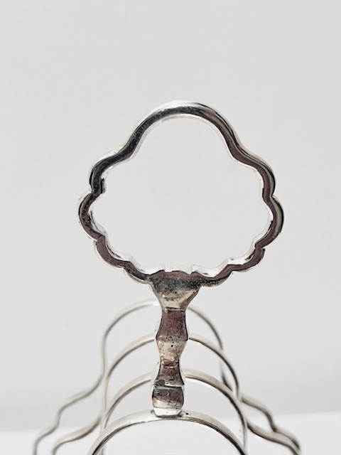 Antique Silver Plated Toast Rack with 7 Bars