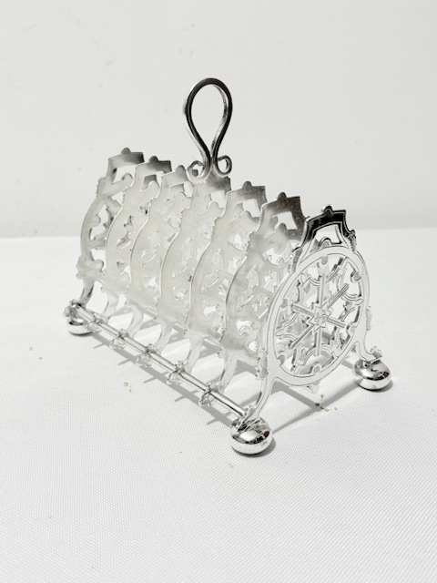 Attractive Victorian Antique Silver Plated Toast Rack