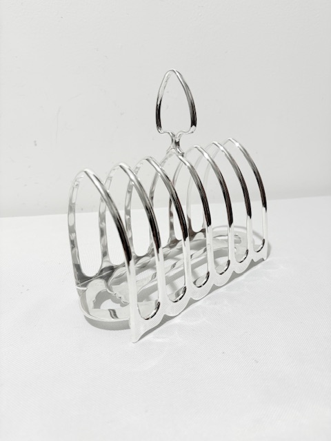 Antique Simple Design Silver Plated Hotel Toast Rack