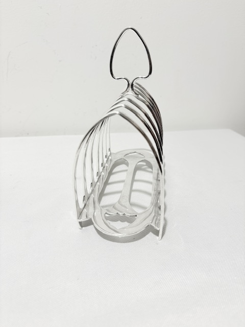 Antique Simple Design Silver Plated Hotel Toast Rack