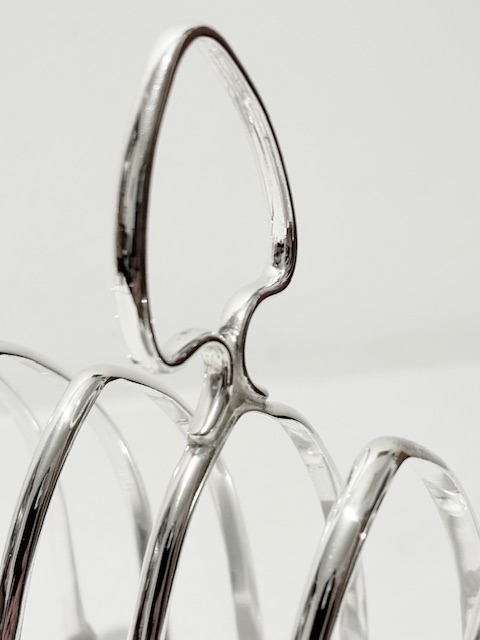 Antique Simple Design Silver Plated Hotel Toast Rack