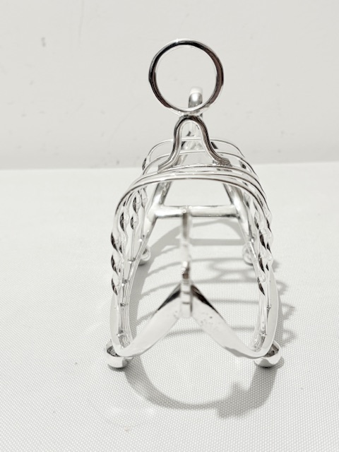 Novelty Antique Silver Plated Gondola Shaped Toast Rack Novelty Antique Silver Plated Gondola Shaped Toast Rack