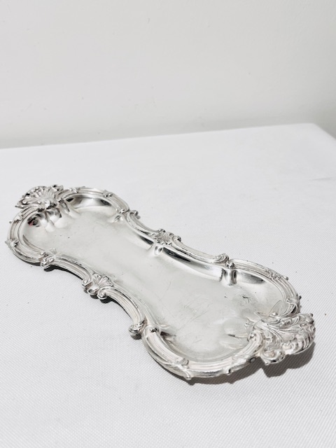 Antique Old Sheffield Plate Wick Trimmer and Tray